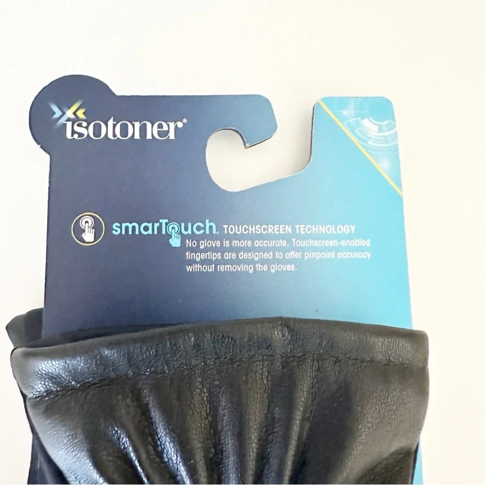 Isotoner NWT Black S/M Touchscreen Gloves - Picture 6 of 7